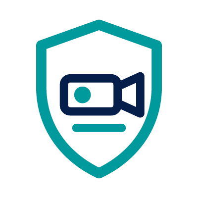 Networks and security cameras icon for business surveillance solutions