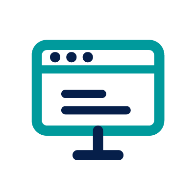 Website design icon for professional business websites